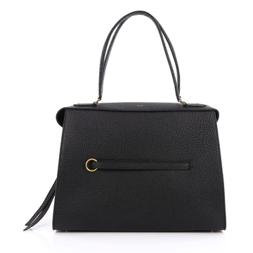 Celine Ring Bag Leather Medium Black