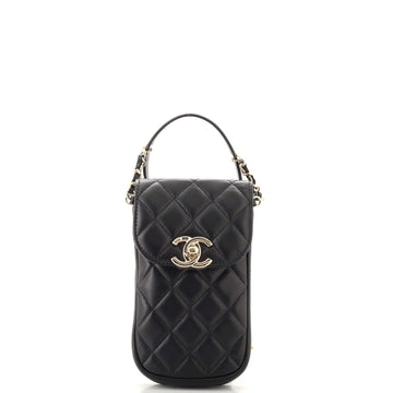 Chanel Belt You Can Phone Waist Bag Quilted Lambskin