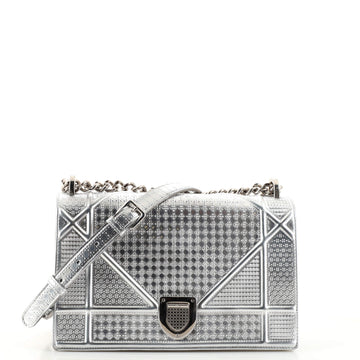 Christian Dior Diorama Flap Bag Cannage Embossed Calfskin Medium