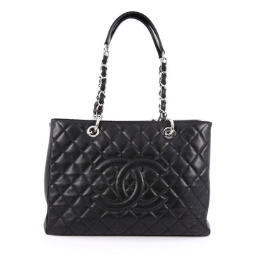Chanel Grand Shopping Tote Quilted Caviar Black
