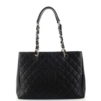 Chanel Grand Shopping Tote Quilted Caviar