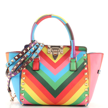Valentino Garavani 1973 Rockstud Tote Rigid Leather Mini