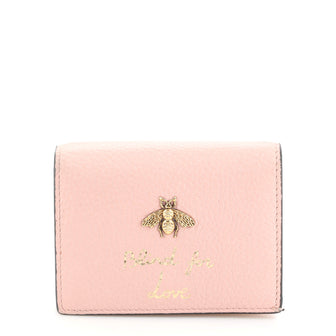 Gucci Animalier Flap Card Case Leather