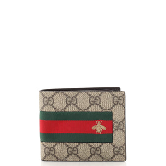 Gucci GG Canvas Brown/Beige Leather Bifold Wallet – Queen Bee of