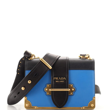 Prada Cahier Crossbody Bag City Calf and Saffiano Small