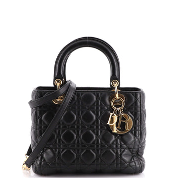 Lady Dior Bag Cannage Quilt Lambskin Medium