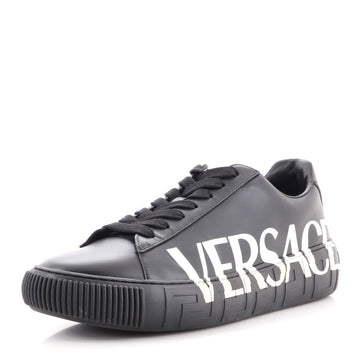 Versace Men's Logo Sneakers Leather