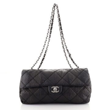 Chanel Ultimate Stitch Flap Bag Matte Python Large