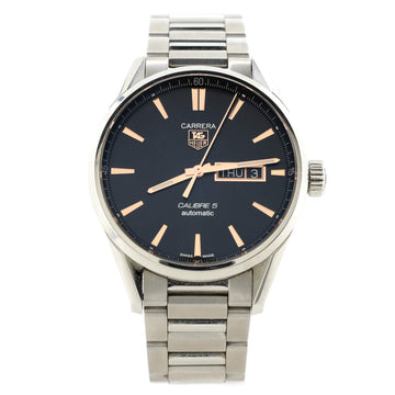 Tag Heuer Carrera Calibre 5 Automatic Watch Stainless Steel 41