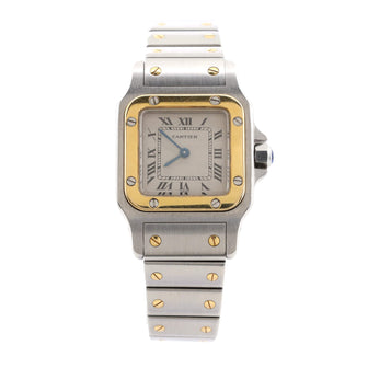 Cartier Santos de Cartier Galbee Quartz Watch Stainless Steel and Yellow Gold 24