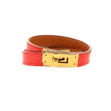 Hermes Kelly Double Tour Bracelet Lizard