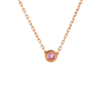 Cartier Cartier D'Amour 1 Pink Sapphire Necklace 18K Rose Gold