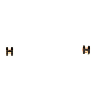 Hermes Pop H Stud Earrings Metal and Enamel Mini
