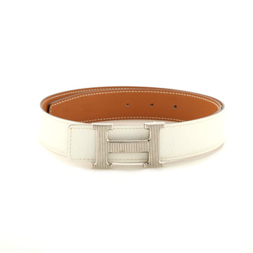 Hermes Constance Reversible Belt Leather with Guilloche Hardware Medium