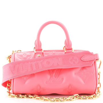 Louis Vuitton Papillon Handbag Bubblegram Leather BB