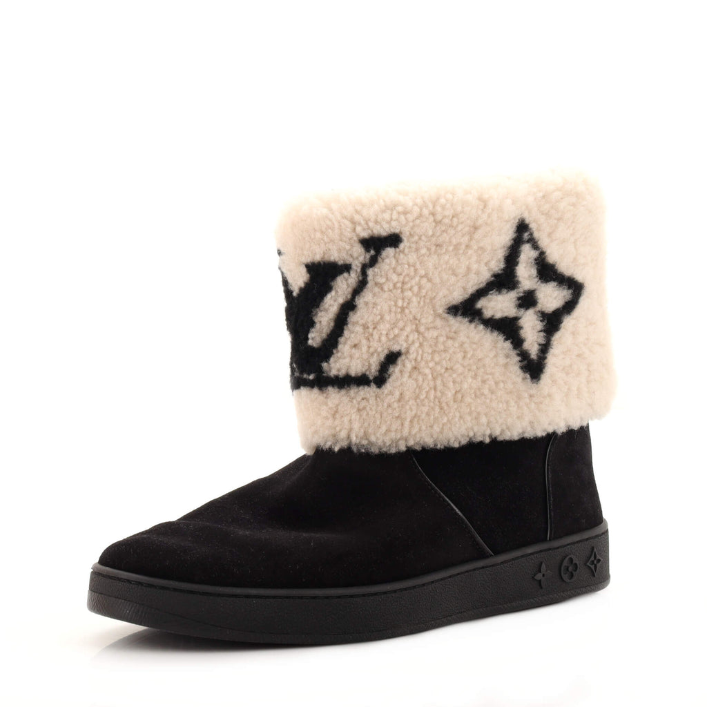 Louis Vuitton Women's Snowdrop Flat Ankle Boots Suede and