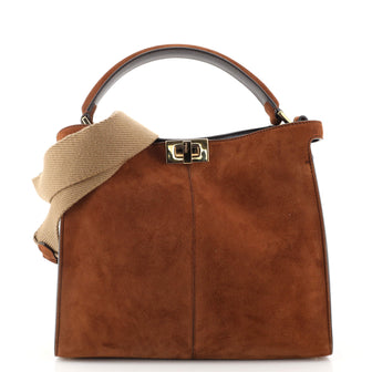Fendi Peekaboo X-Lite Bag Suede Medium
