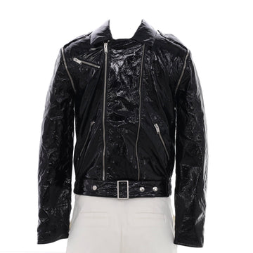 Saint Laurent Women's Double Zip Biker Jacket Polyester