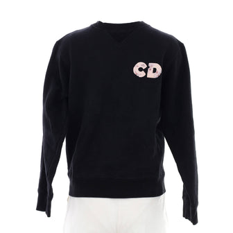 Christian Dior Men's Daniel Arsham Eroded CD Crewneck Sweater Cotton