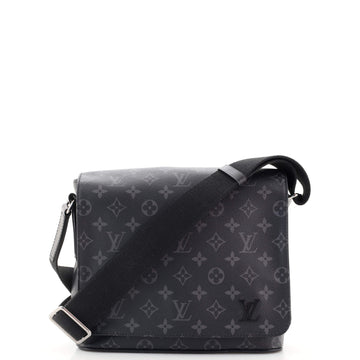 Louis Vuitton District Messenger Bag Monogram Eclipse Canvas PM