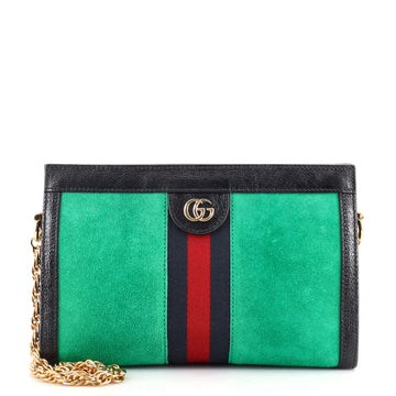 Gucci Ophidia Chain Shoulder Bag Suede Small