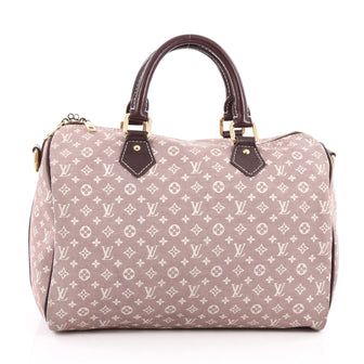 Louis Vuitton Speedy Bandouliere Bag Monogram Idylle 30 Red