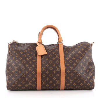 Louis Vuitton Keepall Bandouliere Bag Monogram Canvas 50 Brown 1855511