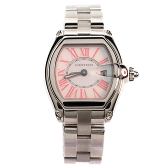 Cartier Roadster Quartz Watch Stainless Steel with Mother of Pearl 31