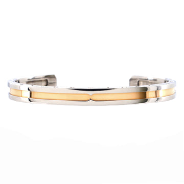 Bvlgari B.Zero1 Open Cuff Bracelet Stainless Steel and 18K Yellow Gold