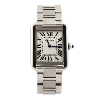 Cartier Tank Solo Quartz Watch Stainless Steel 24