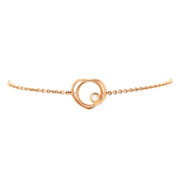 Hermes Vertige Coeur Bracelet 18K Rose Gold with Diamonds TPM