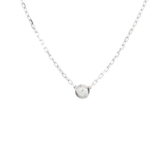 Cartier Diamants Legers Pendant Necklace 18K White Gold with Diamond Small