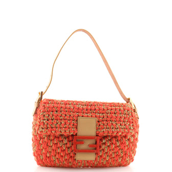Fendi Baguette Bag Knit Fabric Small