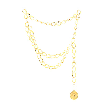 Chanel Vintage Medallion Chain Belt Metal