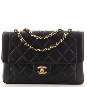 Chanel Vintage CC Chain Flap Bag Quilted Lambskin Medium