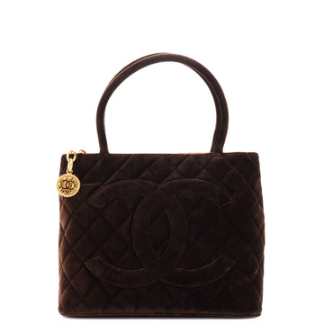 Chanel Medallion Tote Quilted Velvet