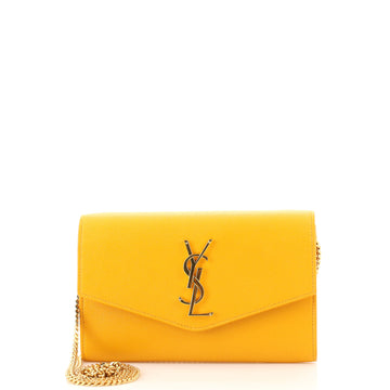 Saint Laurent Uptown Chain Wallet Leather