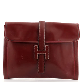 Hermes Jige Clutch Box Calf GM