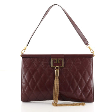 Givenchy GV3 Frame Shoulder Bag Quilted Leather
