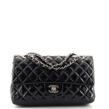 Chanel Classic Double Flap Bag Quilted Patent Medium