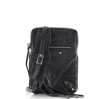 Balenciaga Flat Crossbody Bag Leather
