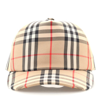 Burberry Baseball Cap Vintage Check Canvas