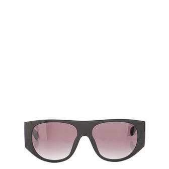 Chanel CC Pilot Shield Sunglasses Quilted Acetate