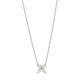Tiffany & Co. Victoria Pendant Necklace Platinum with Diamonds Medium