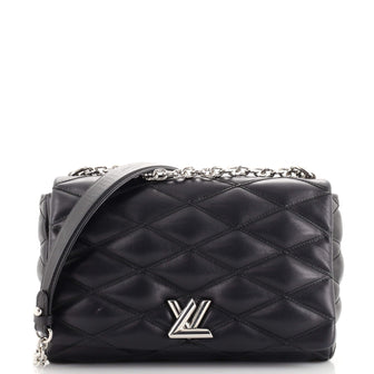 Louis Vuitton Black Quilted Leather GO-14 Malletage MM Bag Louis Vuitton |  The Luxury Closet