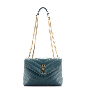 Saint Laurent LouLou Shoulder Bag Matelasse Chevron Leather Small