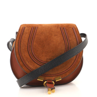 Chloe Marcie Crossbody Bag Suede Small