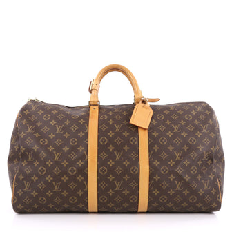 Louis Vuitton Keepall Bag Monogram Canvas 55 Brown 1857702