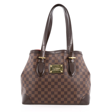 Louis Vuitton Hampstead Handbag Damier MM Brown 1857706