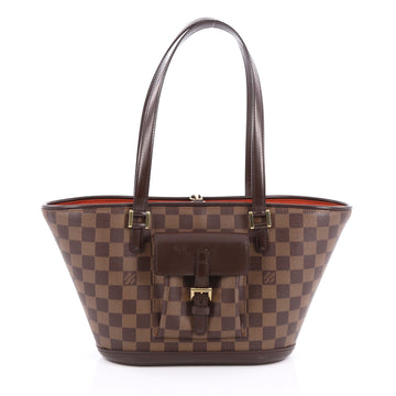 Louis Vuitton Manosque Handbag Damier PM Brown 1857801